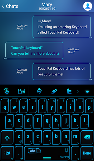 免費下載個人化APP|Blue Light Keyboard Theme app開箱文|APP開箱王