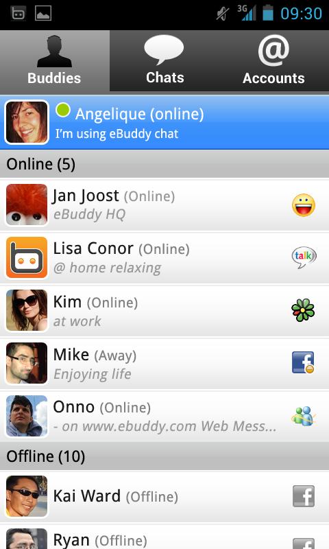 eBuddy Messenger Android
