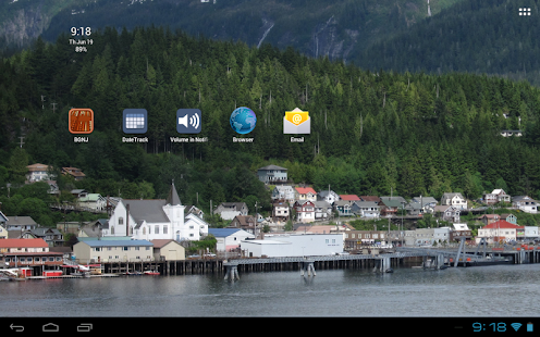 1x1 Clock and Battery Widget - náhled