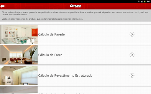 【免費生產應用App】Cálculo de Materiais Gypsum-APP點子