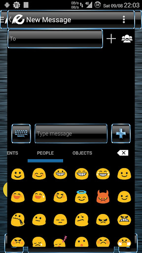 免費下載個人化APP|Theme Frame Blue for SMS app開箱文|APP開箱王