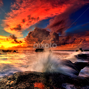little jump on sunset by Raung Binaia - Landscapes Sunsets & Sunrises
