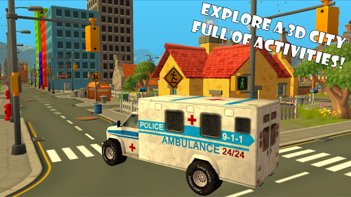 【免費賽車遊戲App】Ambulance Race Rescue 3D Sim-APP點子