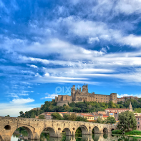 The Old Bridge at Beziers by Paul Atkinson - Buildings & Architecture Bridges & Suspended Structures