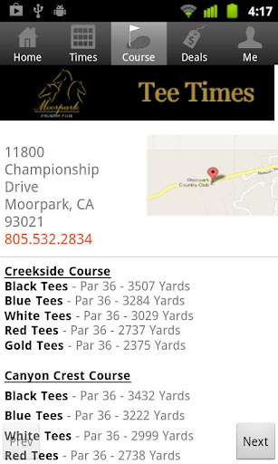 【免費運動App】Moorpark Tee Times-APP點子