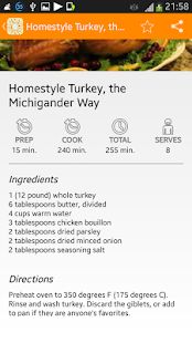 Free Thanksgiving dinner APK