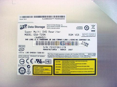   gsa t20n single layer 4 7gb write speeds 1x clv about 58 minutes 2x