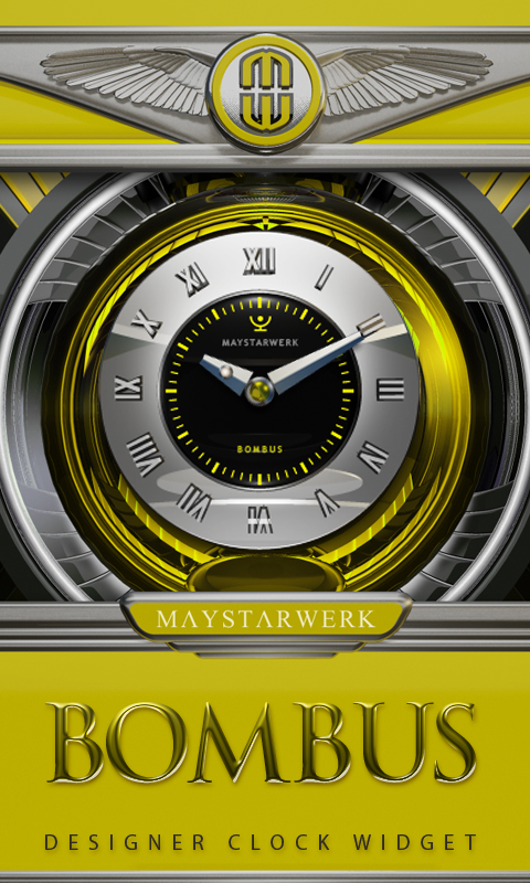 Clock Widget Bombus Screen 1