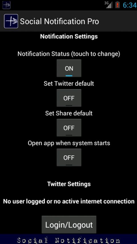 Social Notification Pro Screen 2
