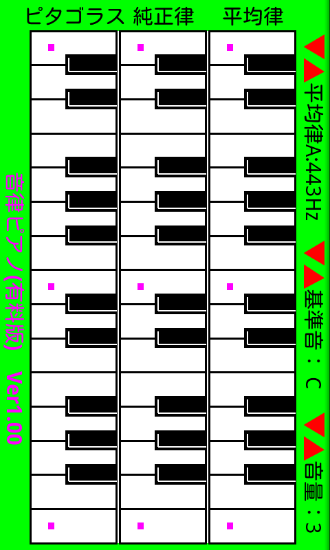 Android application Temperament Piano Pro screenshort