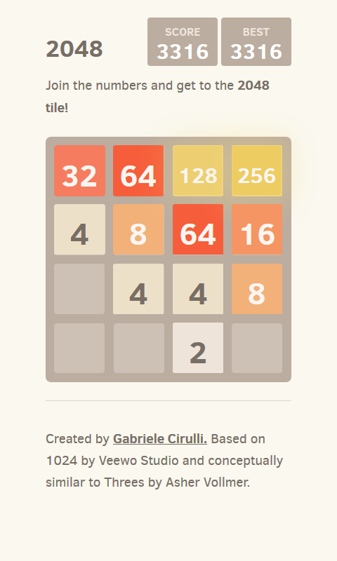 2048 Screen 2