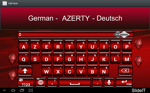 SlideIT German AZERTY Pack