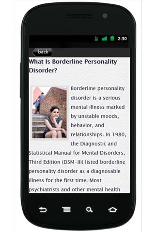 BorderlinePersonality Disorder