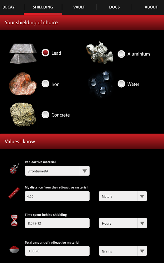    Nuclear USA Database- screenshot  