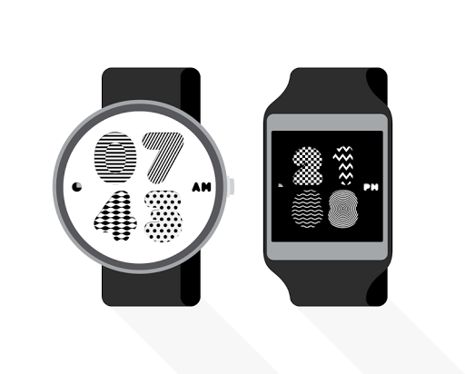 Moving Pattern watchface by Ne