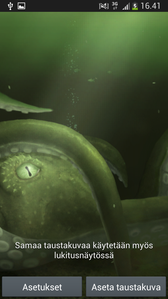 Kraken Live Wallpaper Screen 1