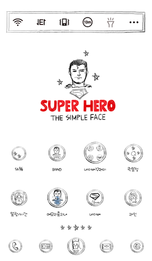 Hero simple face dodol theme