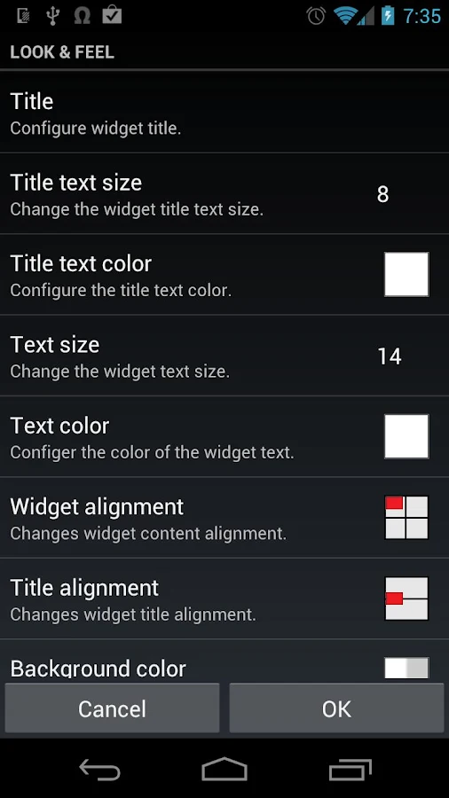   Meta Widget – Capture d'écran 