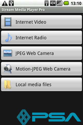 Android application Stream Media Player Pro screenshort
