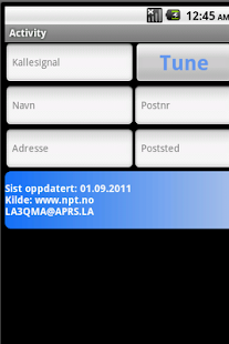 Norwegian Amateur  Radio DB screenshot