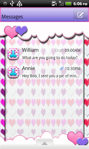 SweetHeart4U2 GO SMS THEME