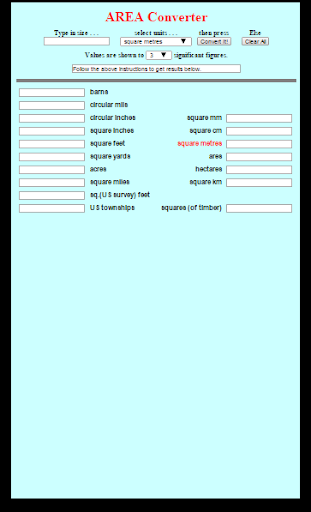 Area Converter