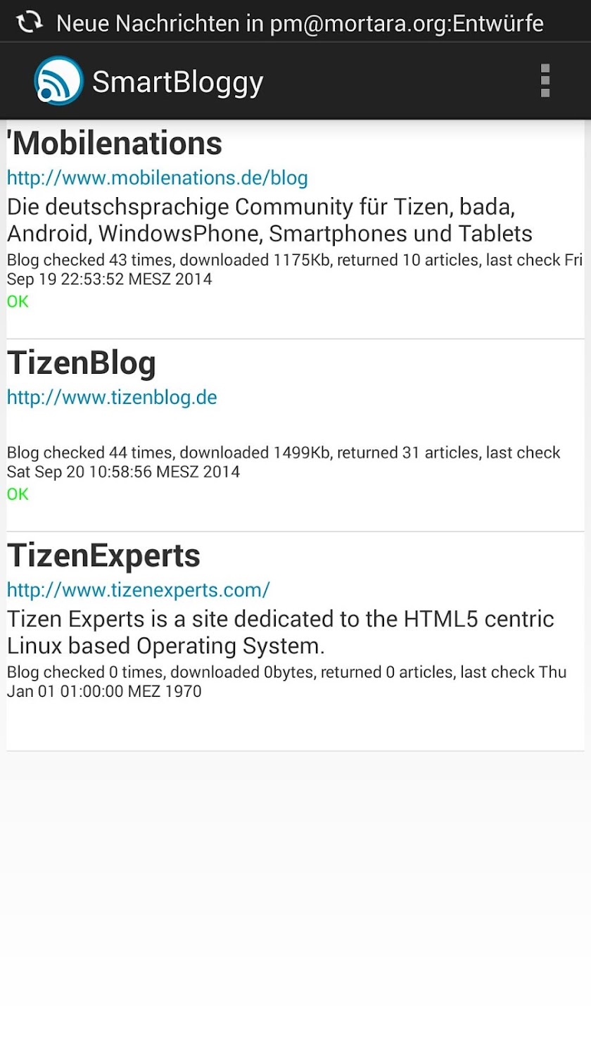 SmartBloggy Screen 2