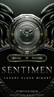 SENTIMEN Luxury Clock Widget