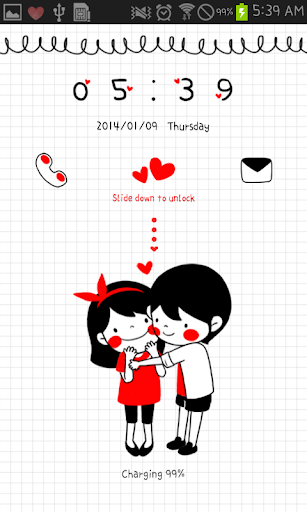 Smile Couple go locker theme