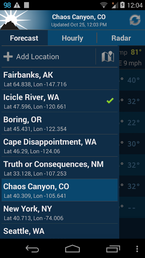    NOAA Weather Unofficial (Pro)- screenshot  
