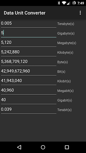 Data Unit Converter