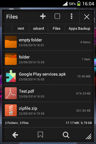 Files Lite Small App