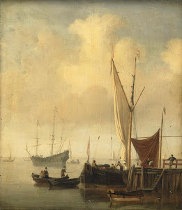 RIJKS: Willem van de Velde (II): A Harbor 1707
