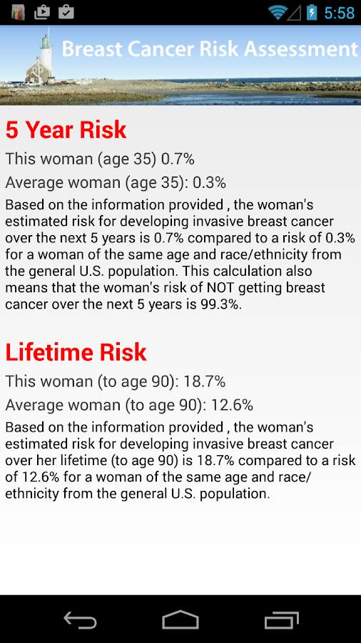 Breast Cancer Risk Assessment - Android Apps on Google Play