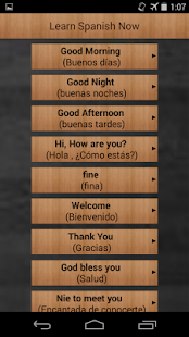 Lastest Learn Spanish Now APK for PC