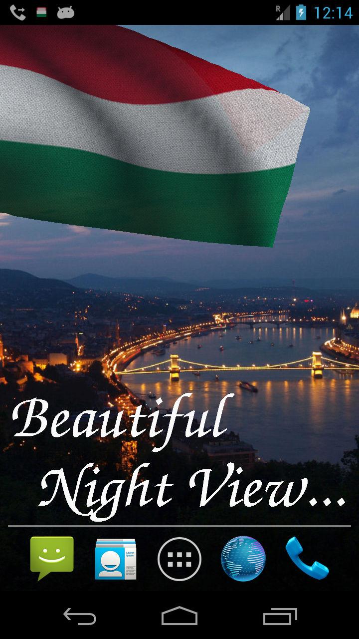 3D Hungary Flag Screen 3