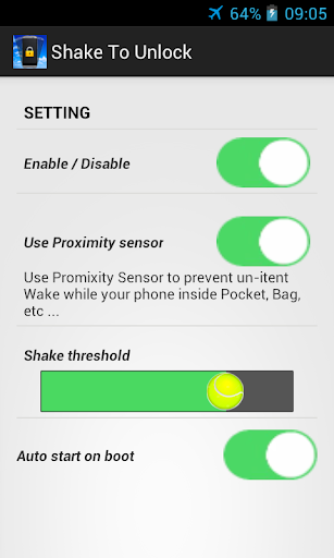 Shake To Unlock
