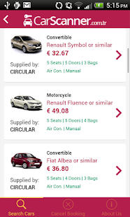 Rent a car - Carscanner.com.tr Screenshots 2