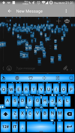 キーボードのテーマ LedBlue