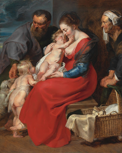 The Holy Family with Saints Elizabeth and John the Baptist