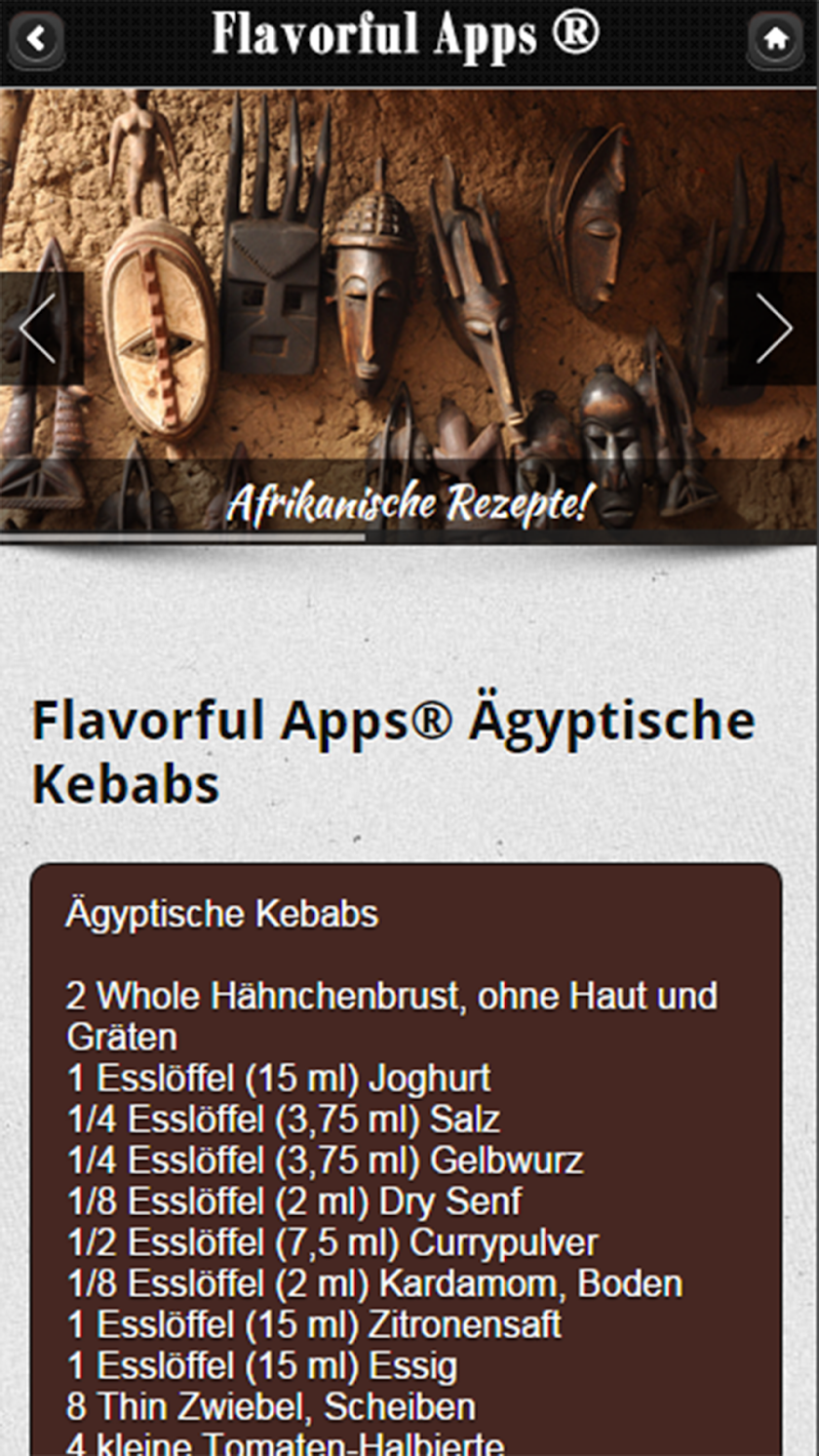 Afrikanische Rezepte Screen 3