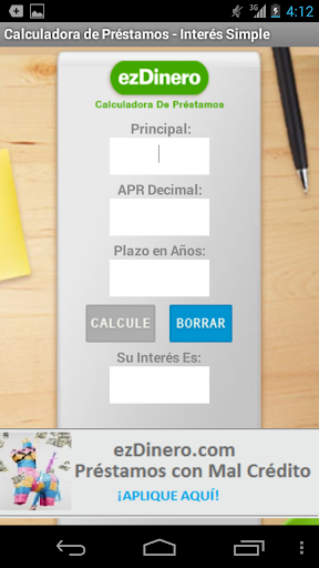 Calculadora de Prestamos