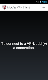 Android application McAfee VPN Client screenshot