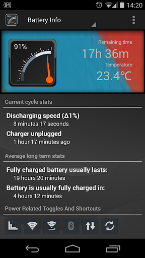 【免費工具App】Gauge Battery Widget 2014-APP點子