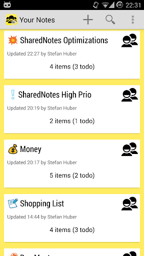 SharedNotes