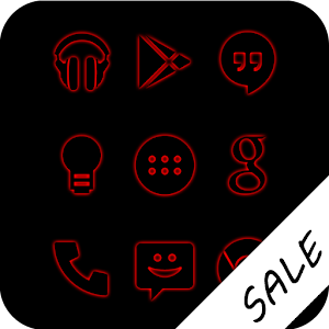 Red Glow Go Apex Nova Theme.apk 1.9.9