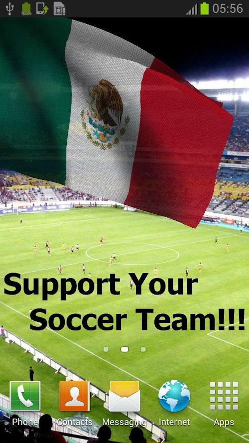 Android application 3D Mexico Flag + screenshort