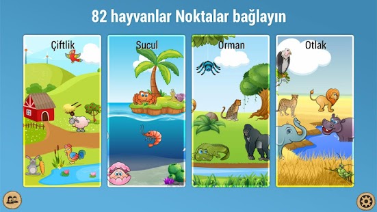  Çocuk Nokta bağlayın hayvanlar  