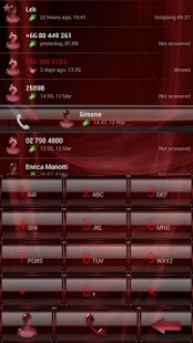 How to mod Dialer Glass Metal Frame Red 1.0 unlimited apk for android