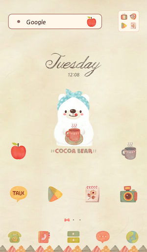 免費下載個人化APP|코코아베어(코코아계절) 도돌런처 테마 app開箱文|APP開箱王